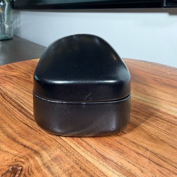 Coach Black Hard Shell Eyeglass / Sunglass Case + Cleaning Cloth - CASE ONLY - Picture 9 of 10